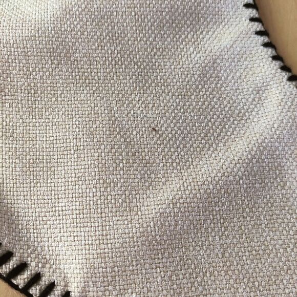 Hobby Lobby Xmas Stocking Peace Tag Country Rustic Stitched Button Red Plaid 18" - Picture 4 of 5